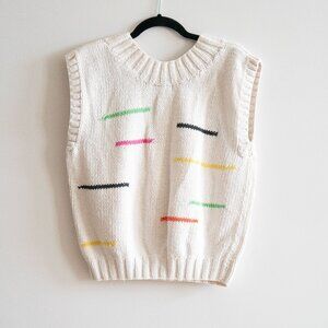 ~*Vintage*~ Hand-Knit Pronto Moda Sweater Vest